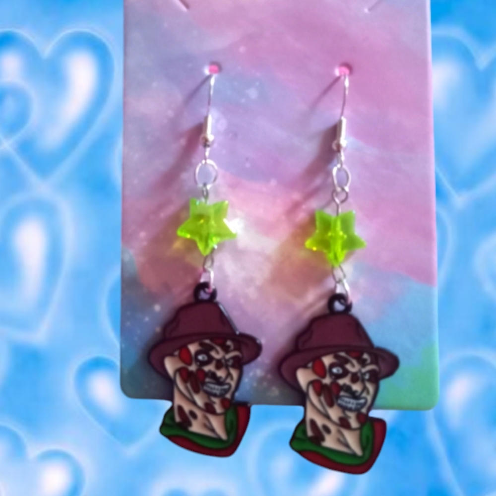 Freddy Krueger earrings